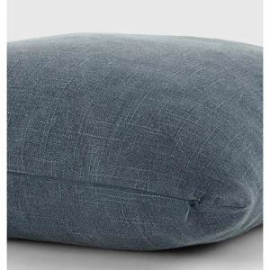 ienjoy Home Stone Washed and Distressed Decorative Pillow, 20" x 20", Navy - Macy's