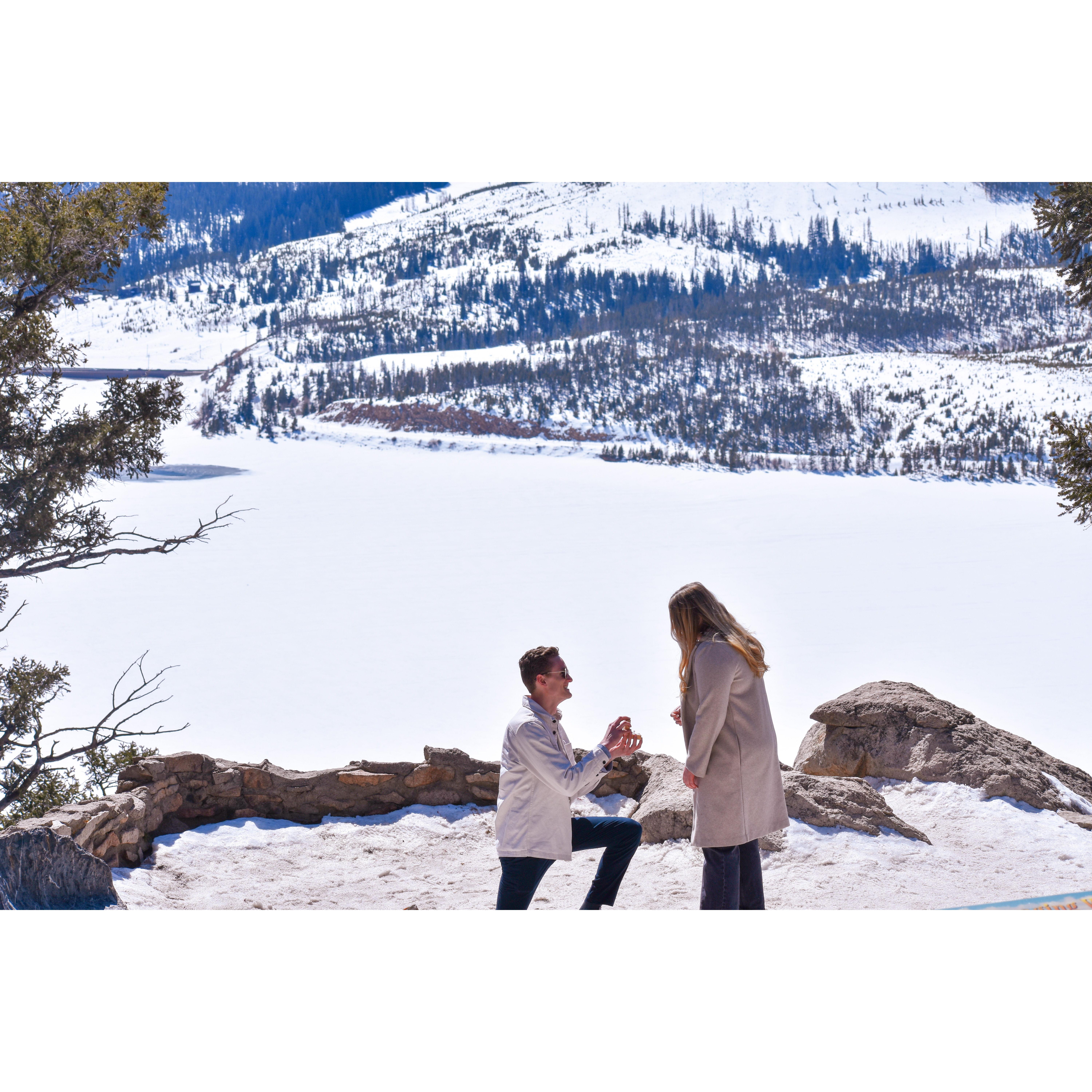 Engaged on March 19th in Dillon CO