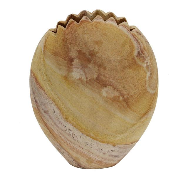 TOV Furniture Saava Mantis Stone Vase in Sandstone