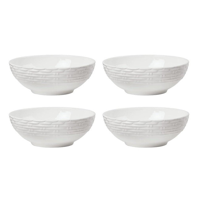 Lenox Wicker Creek All-Purpose Bowls, Set of 4, 2.84, White