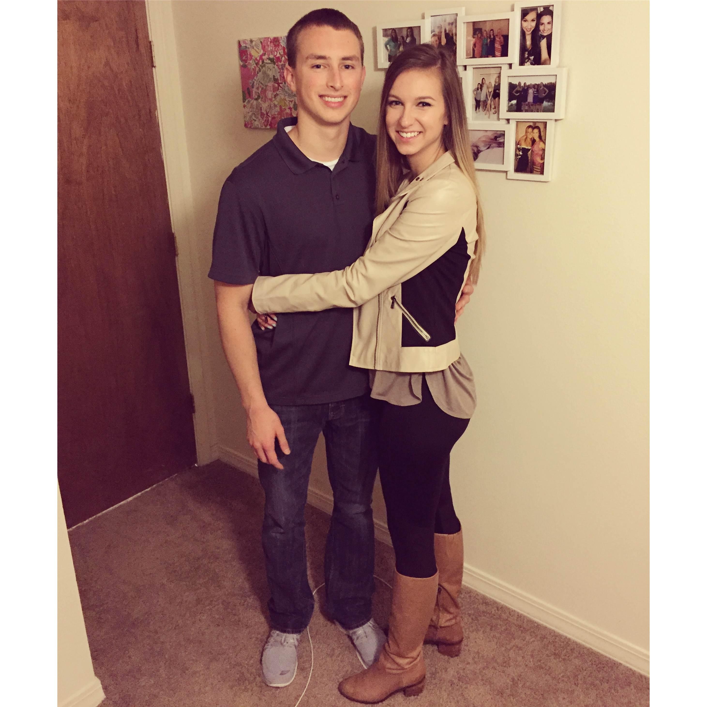 Our first photo together - 2015