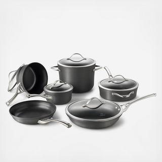 Contemporary Nonstick 11-Piece Cookware Set