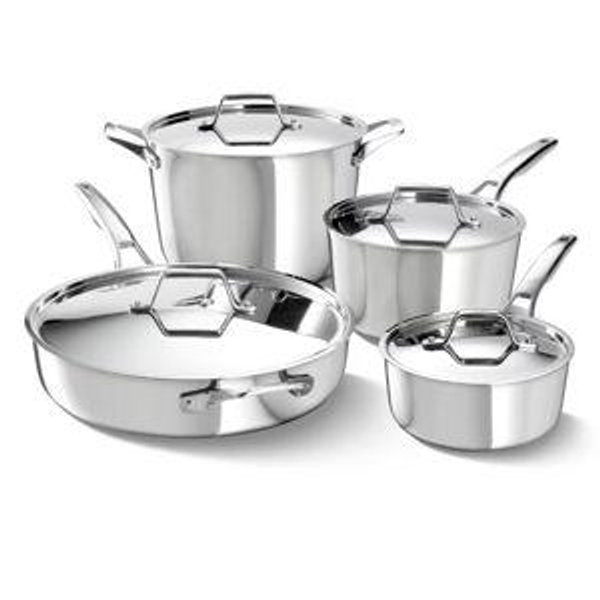 Premier Stainless Steel 8-Piece Cookware Set
