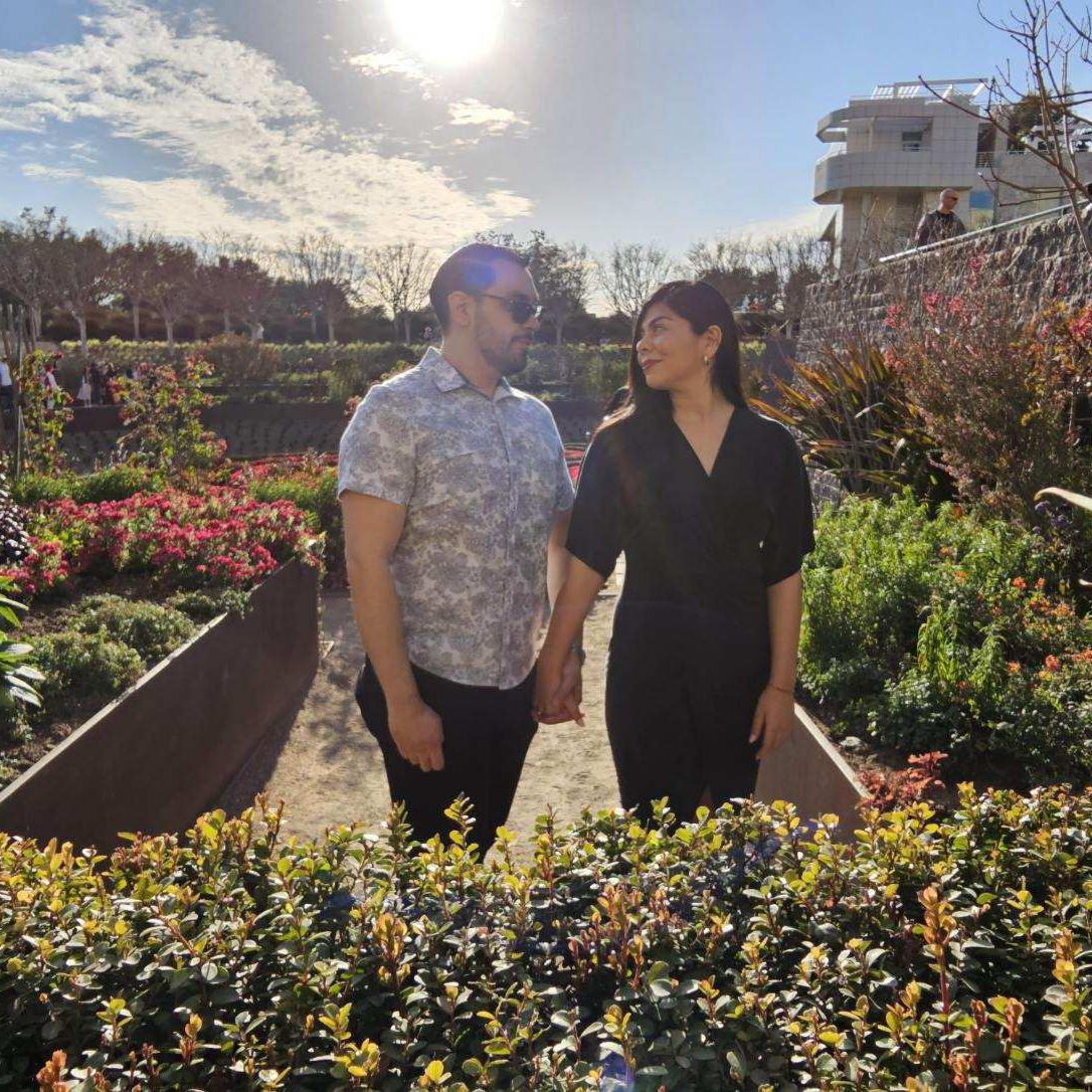 Day of proposal at The Getty Museum 🥹🫶🏽 Ana had no idea what was coming!