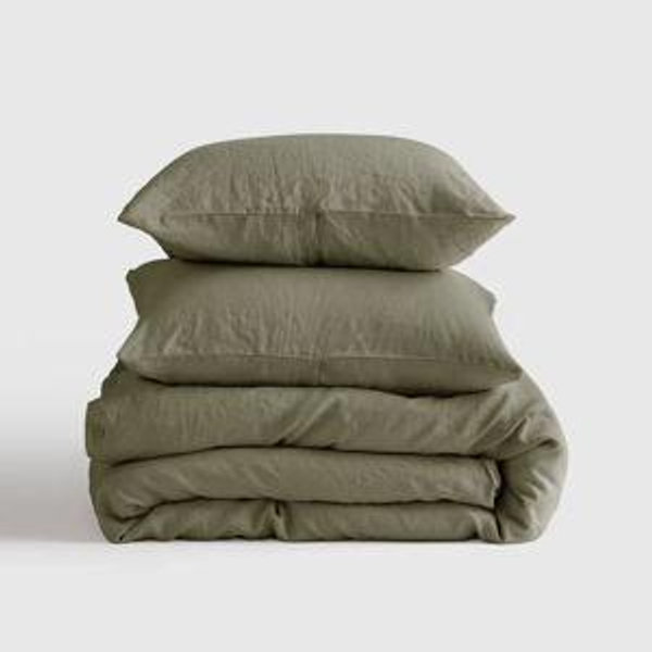 Linen Duvet Cover Set | Quince in Willowleaf