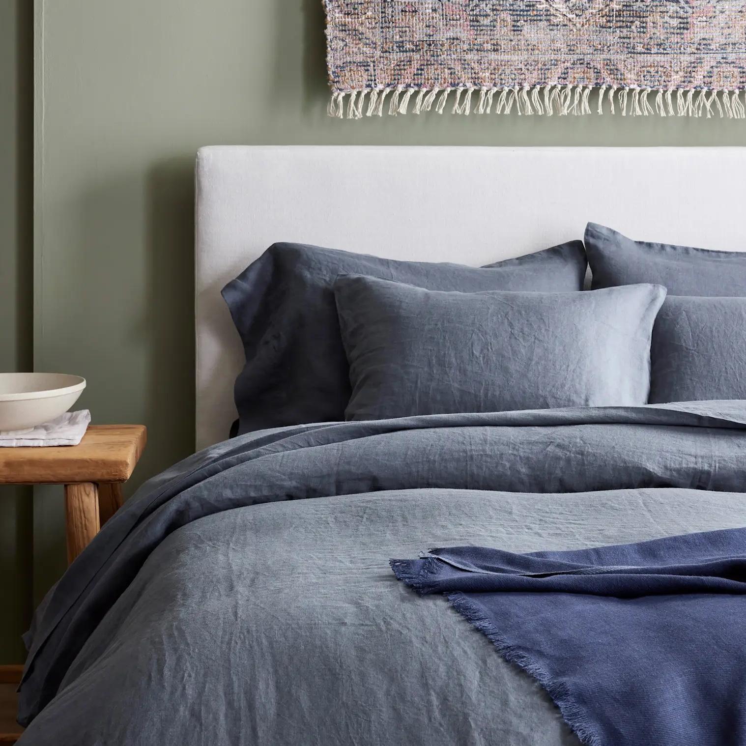 Nightfall King Linen Duvet Cover Set | Quince