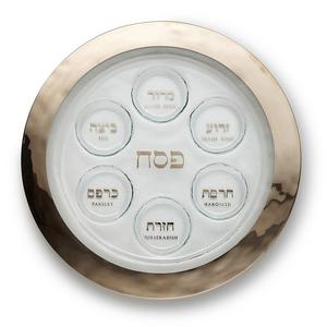 Annieglass - Platinum Seder Plate