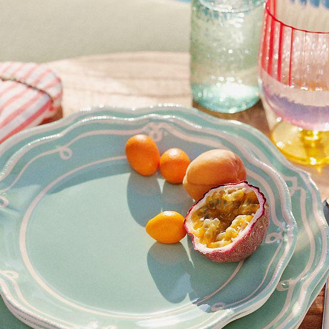 Twirl Melamine Side Plates, Set of 4