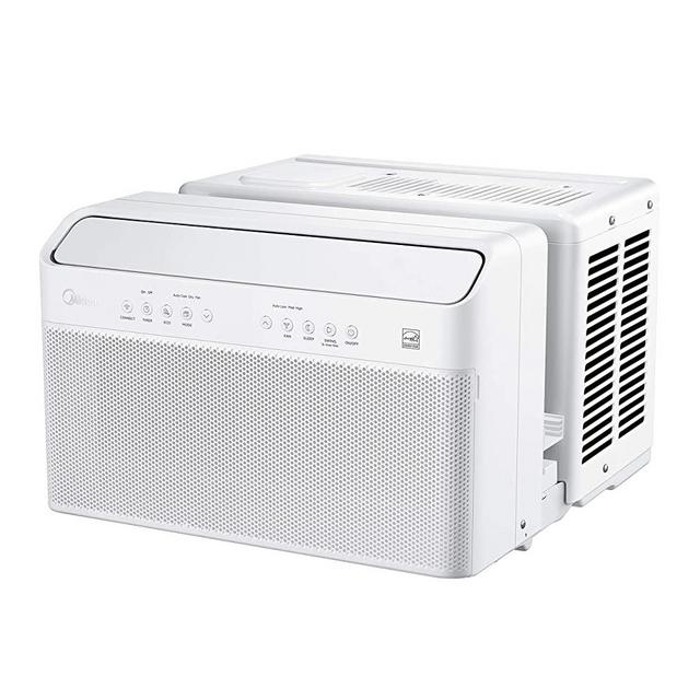 Midea U Inverter Window Air Conditioner 10,000BTU, U-Shaped AC with Open Window Flexibility, Robust Installation,Extreme Quiet, 35% Energy Saving, Smart Control, Alexa, Remote, Bracket Included