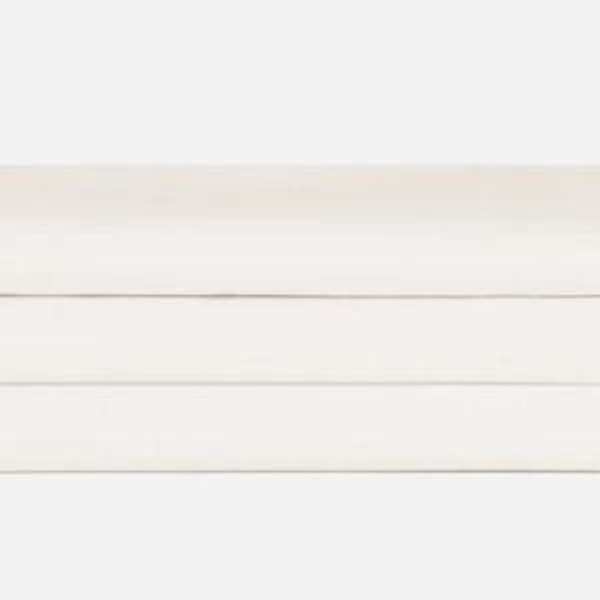 Cooling Cotton Percale Fitted Sheet (Size: Queen; Color: Cream)
