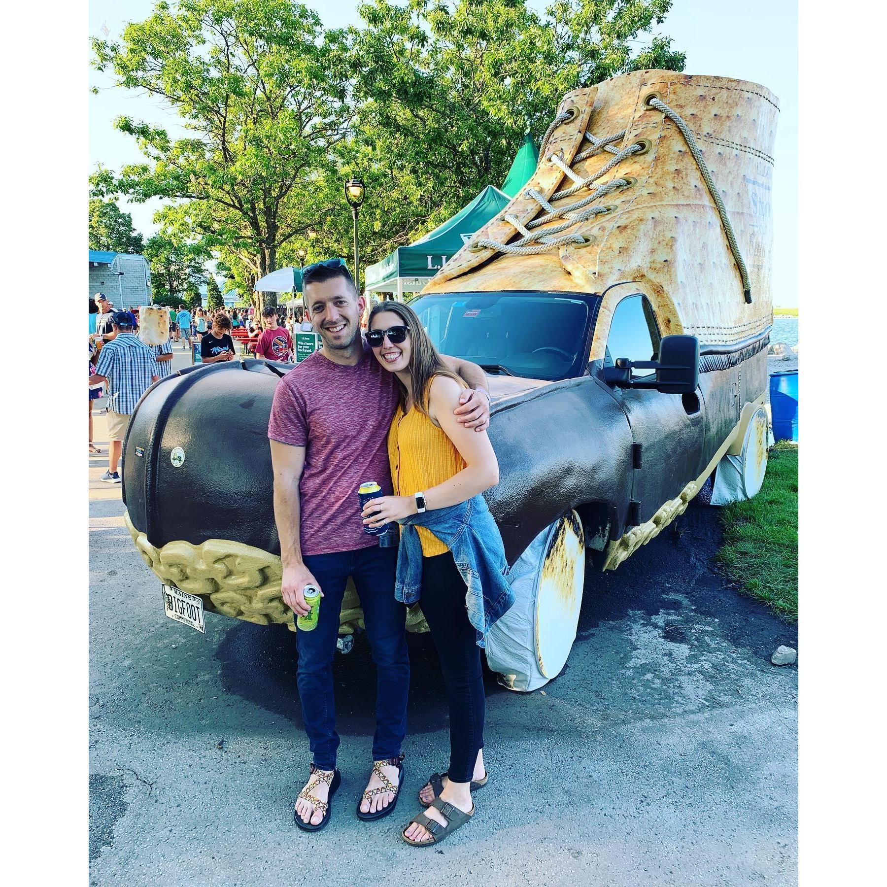 Found the LL Bean Boot at Summerfest in Milwaukee!