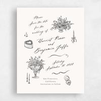 Beige Wedding Save the Date - Josette Classic