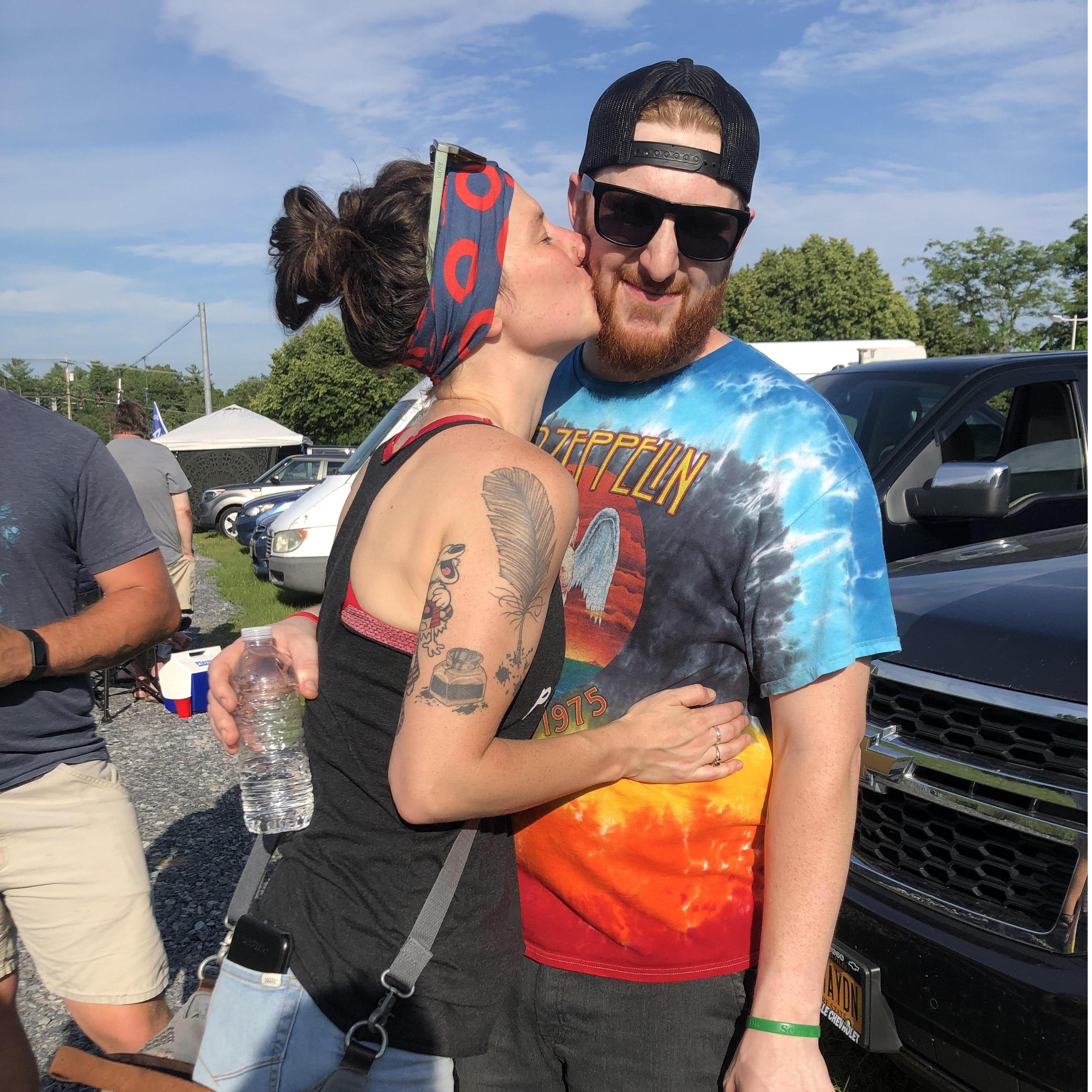 A kiss for my sweet one.