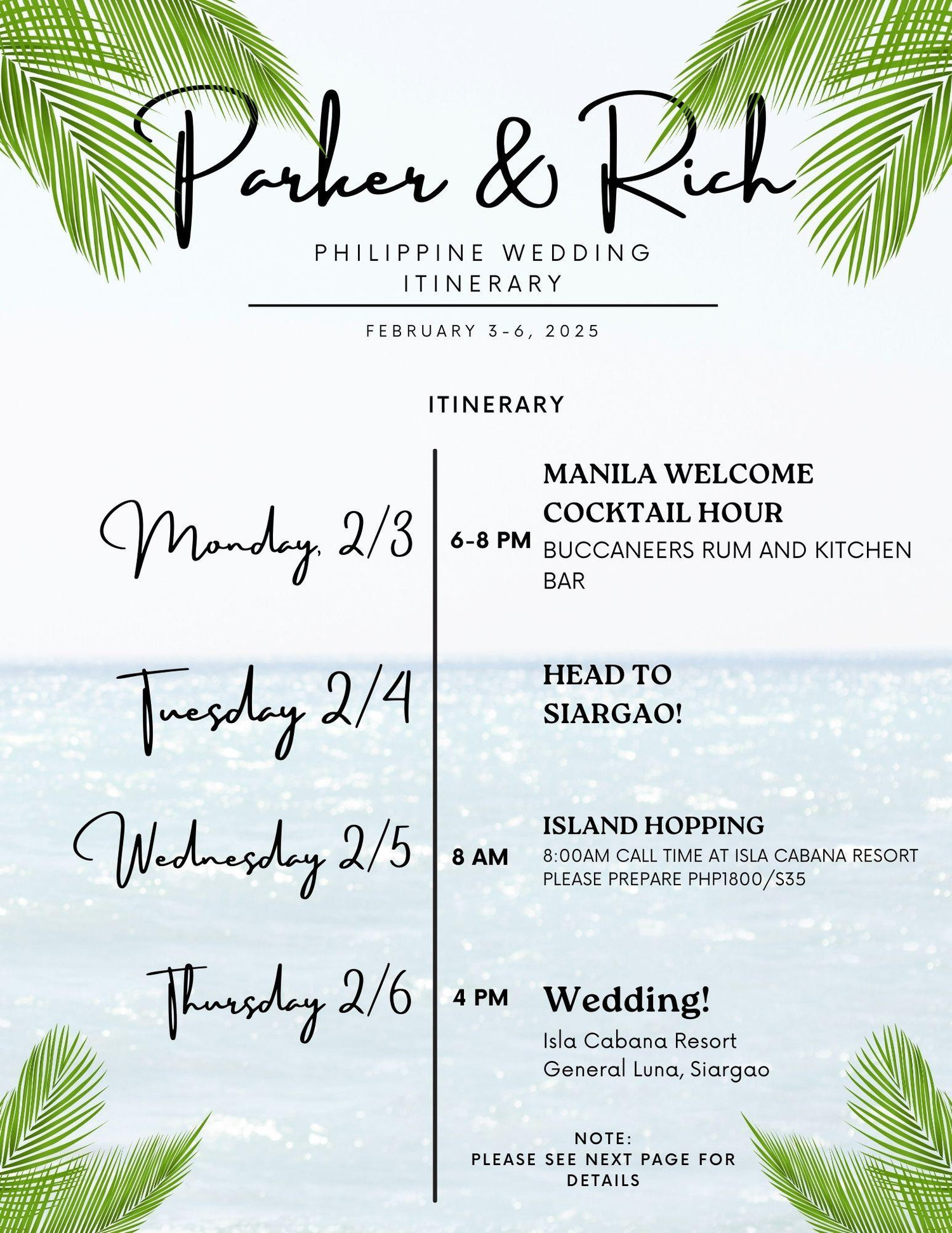 The Wedding Website of Richmina Dela Rosa and Parker Greene