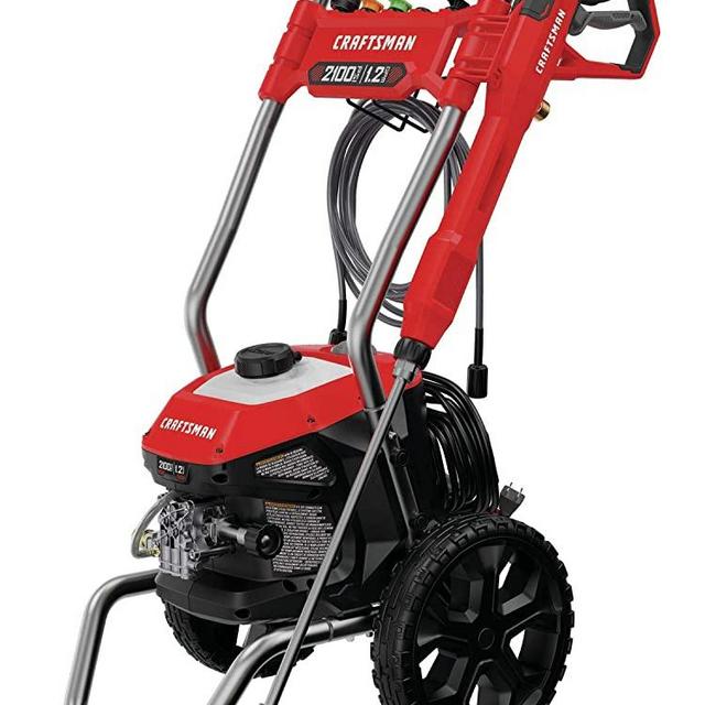 CRAFTSMAN Electric Pressure Washer, Cold Water, 2100-PSI, 1.2 GPM, Corded (CMEPW2100)