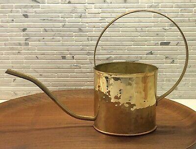 Vintage Mid Century Brass Copper Long Spout WATERING CAN Bonsai Succulent