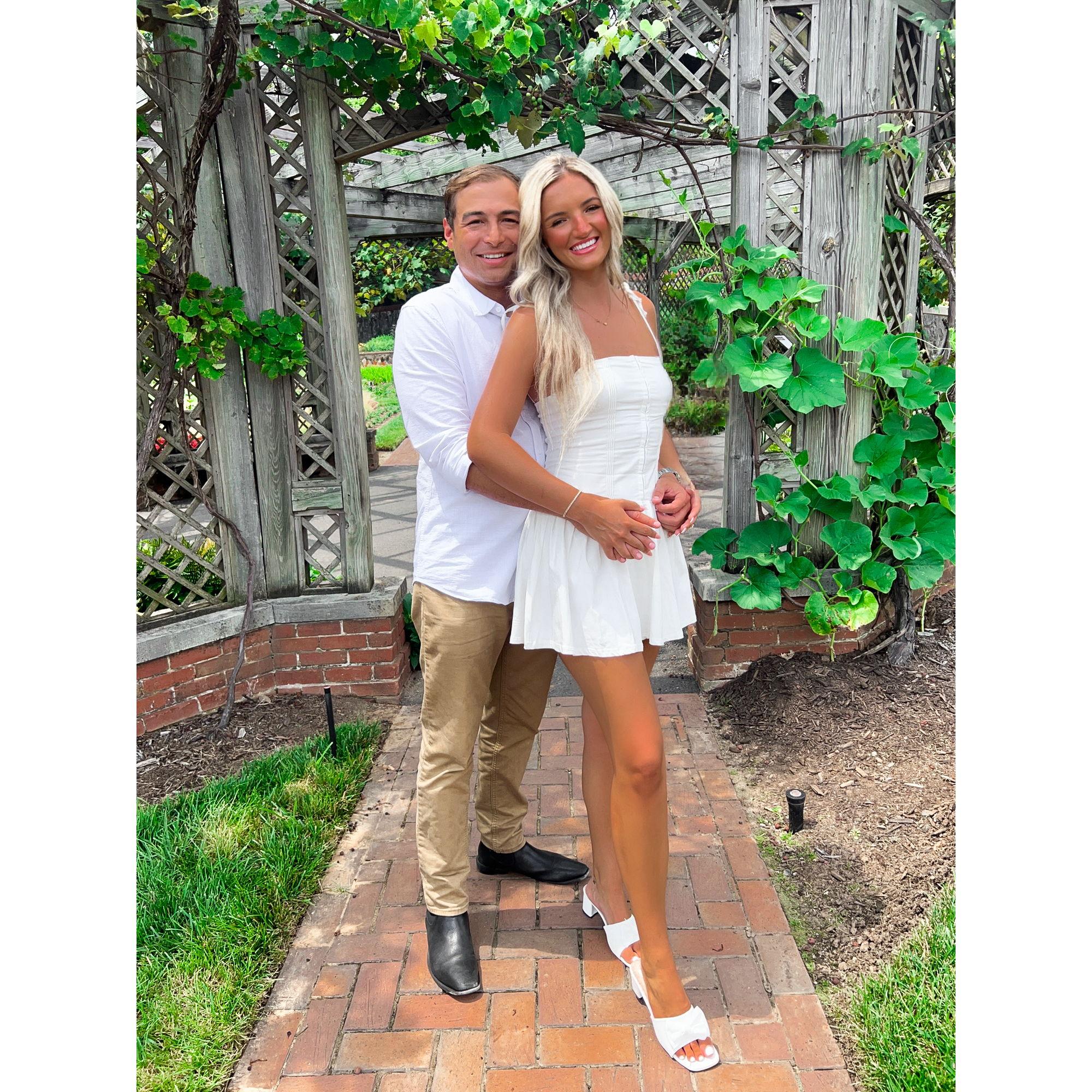 Biltmore Estate in NC to celebrate our Engagement.