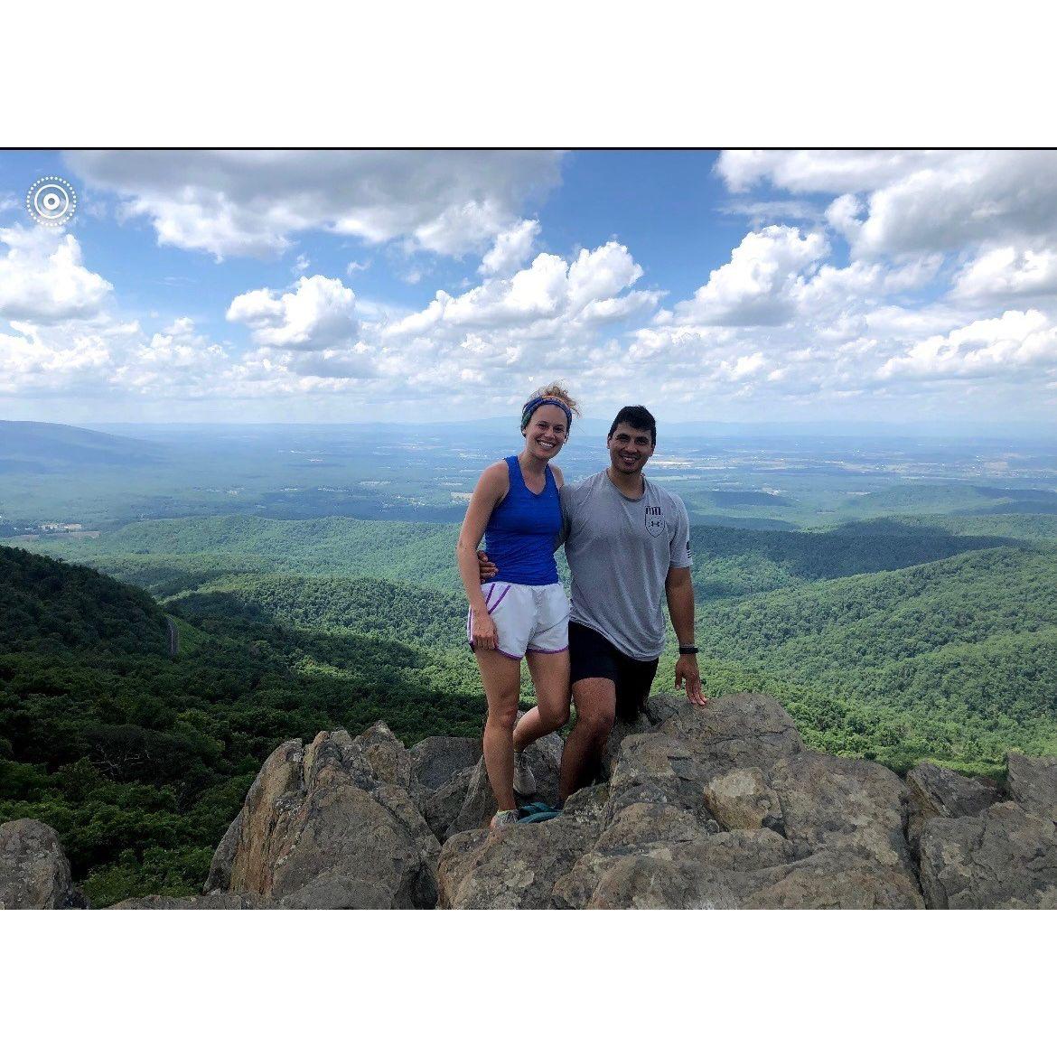 On a hike in Charlotesville, VA