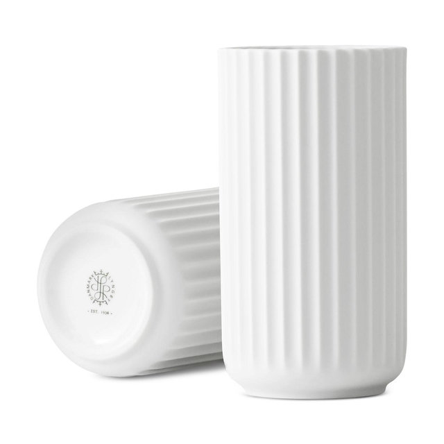 Rosendahl Lyngby Porcelain Vase, White Porcelain