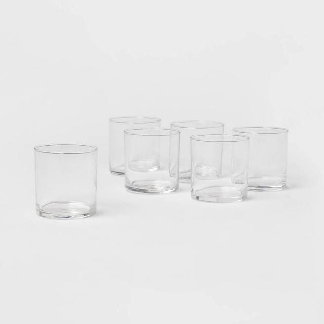 16oz 6pk Glass Stackable Stemless Wine Glasses - Threshold™ : Target