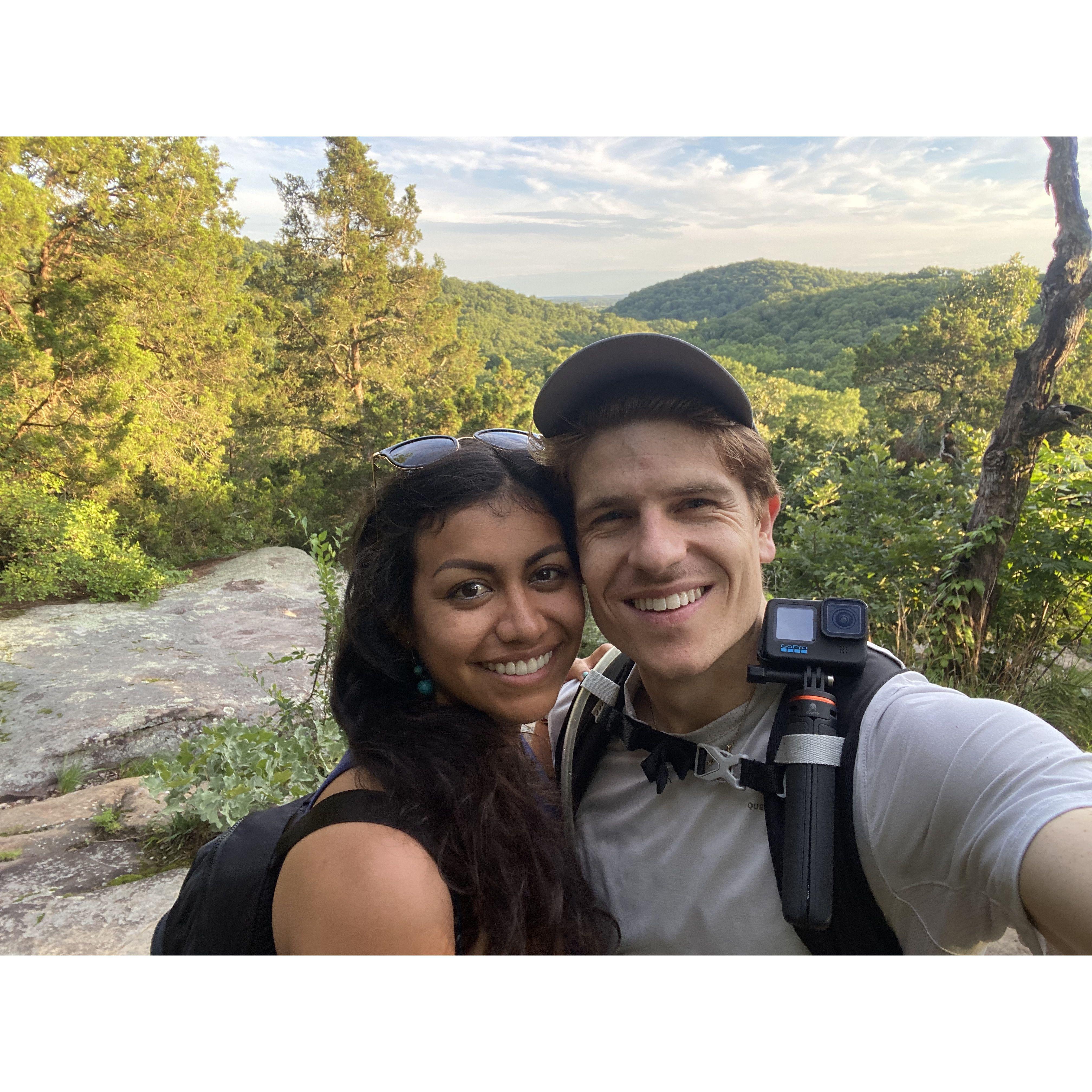 Our first hike - Garden of the Gods, IL