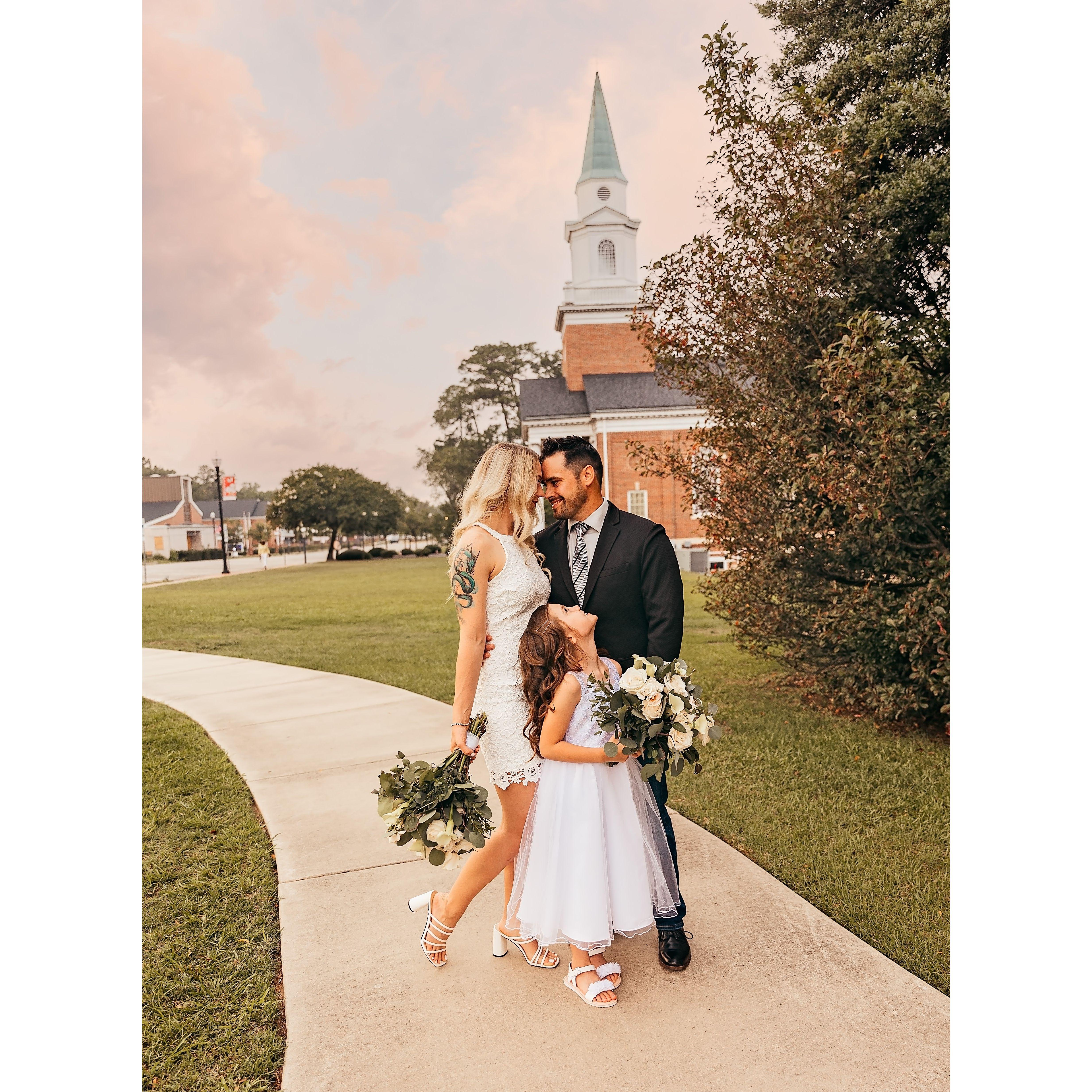 Photos from our legal marriage in July 2023