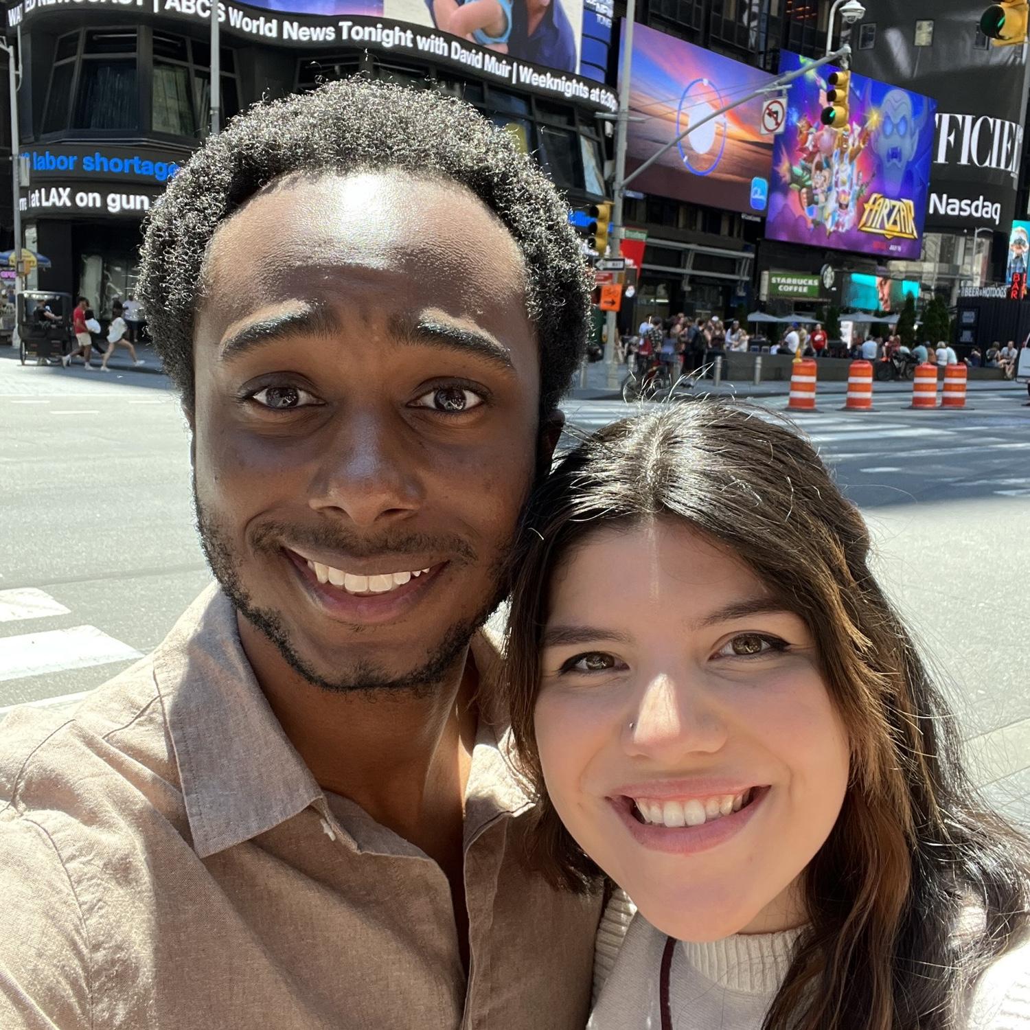 This was our first trip together and both of our first time visiting New York!