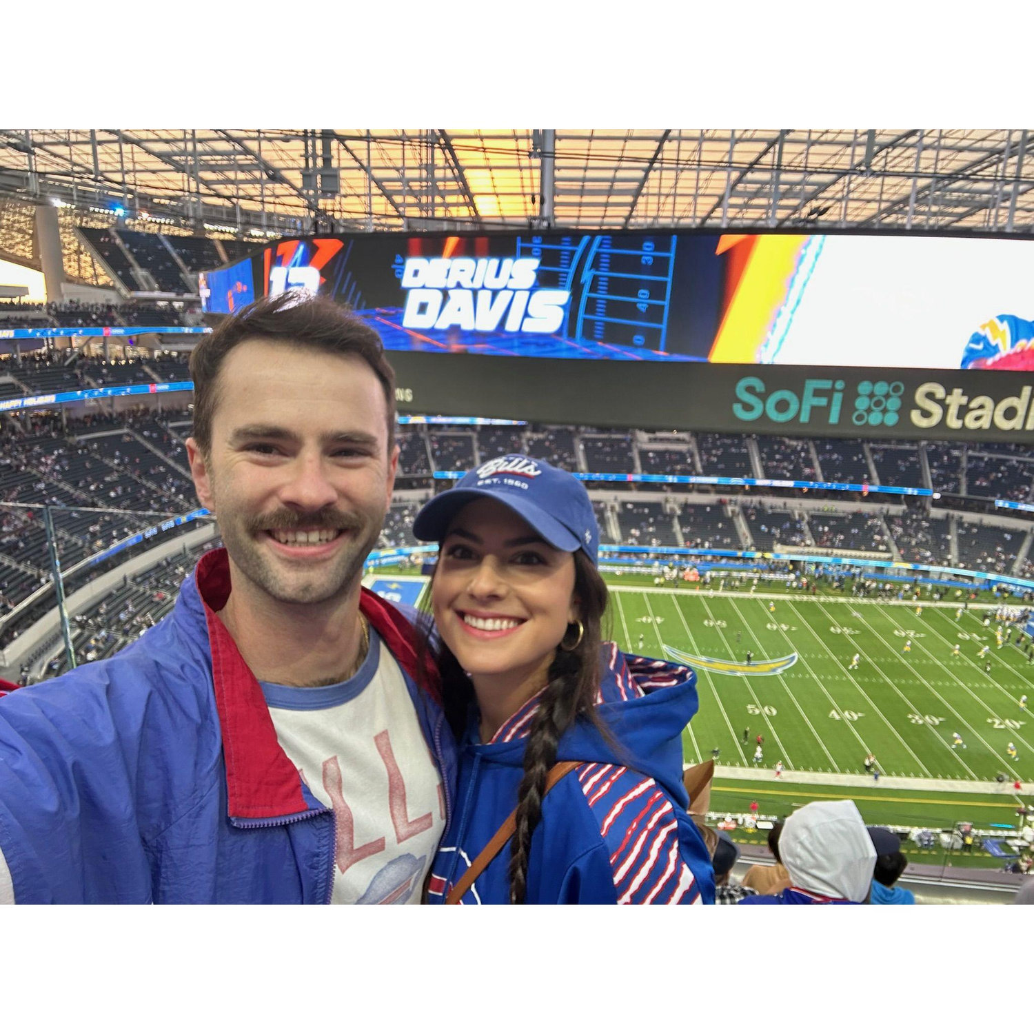 Elana's first Bills Game at SoFi Stadium. Dec, 2023.