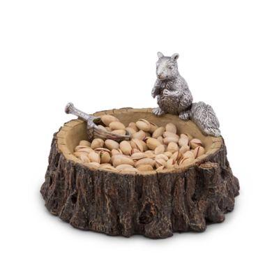 Arthur Court Designs Standing Squirrel Nut Bowl and Scoop