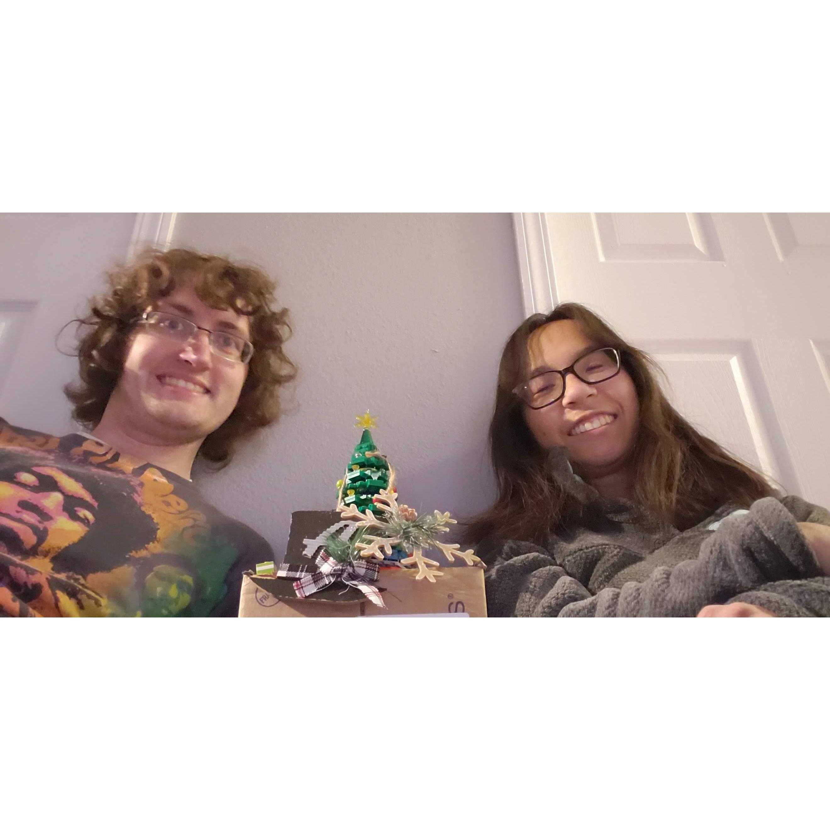Merry Christmas from us and our Lego tree!