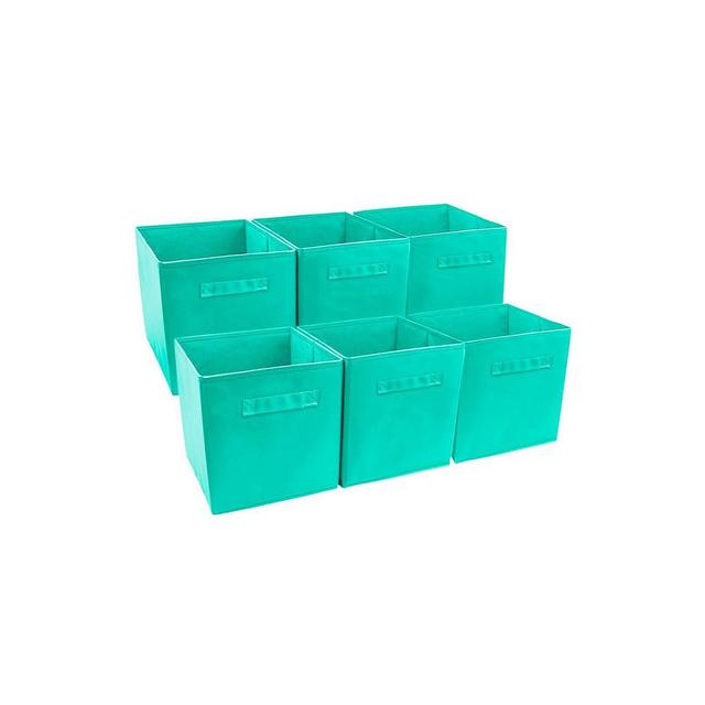Sorbus 6pk Foldable Storage Cube - Teal