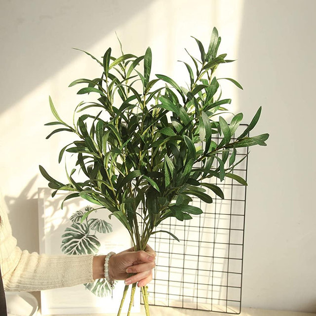 37” Long of Artificial Eucalyptus Leave Faux Greenery Branches Stems Fake Plants for Home Party Decoration