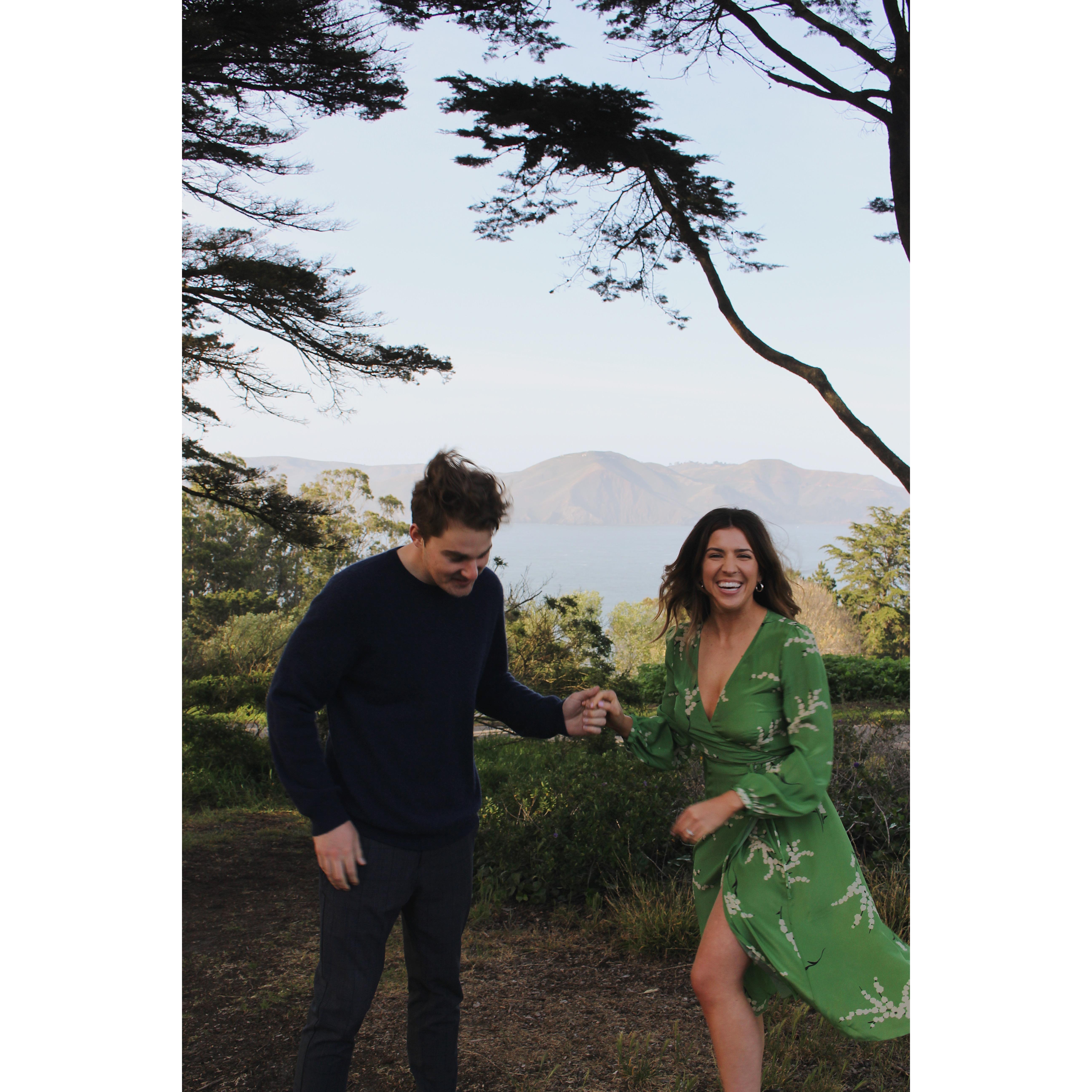 Our engagement photos (taken by Jen Rupey April 2nd, 2022)