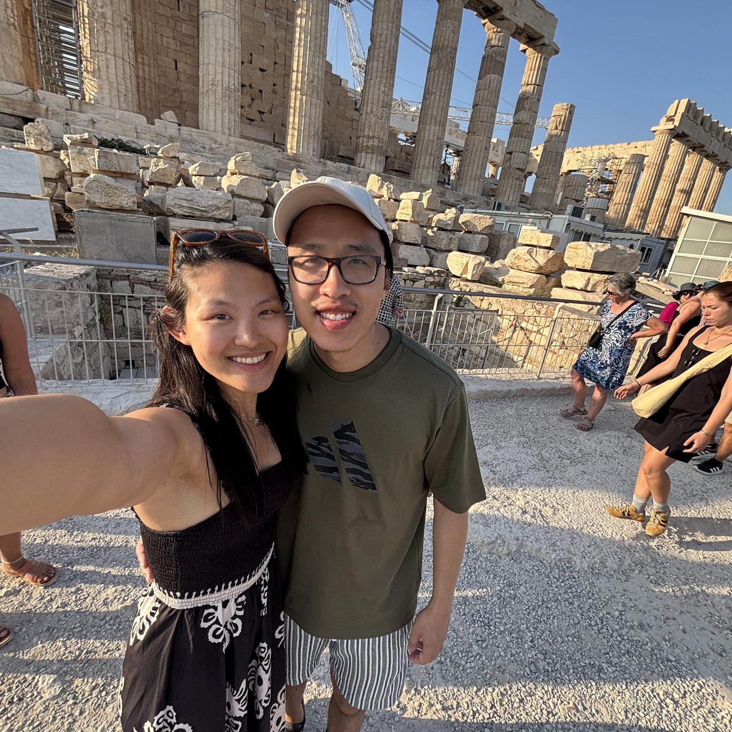 On top of the Acropolis