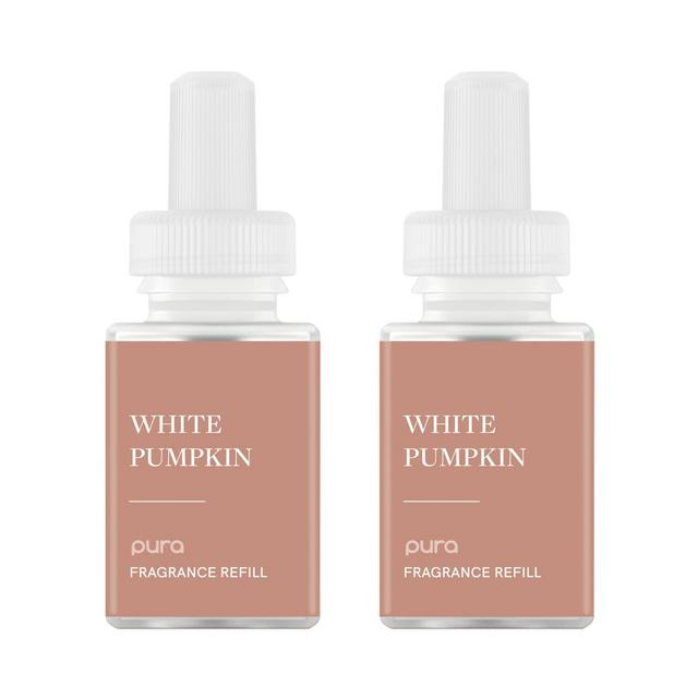 Pura White Pumpkin 2pk Smart Vial Fragrance Refills: Ginger & Sandalwood, Beeswax Notes, No Harsh Chemicals