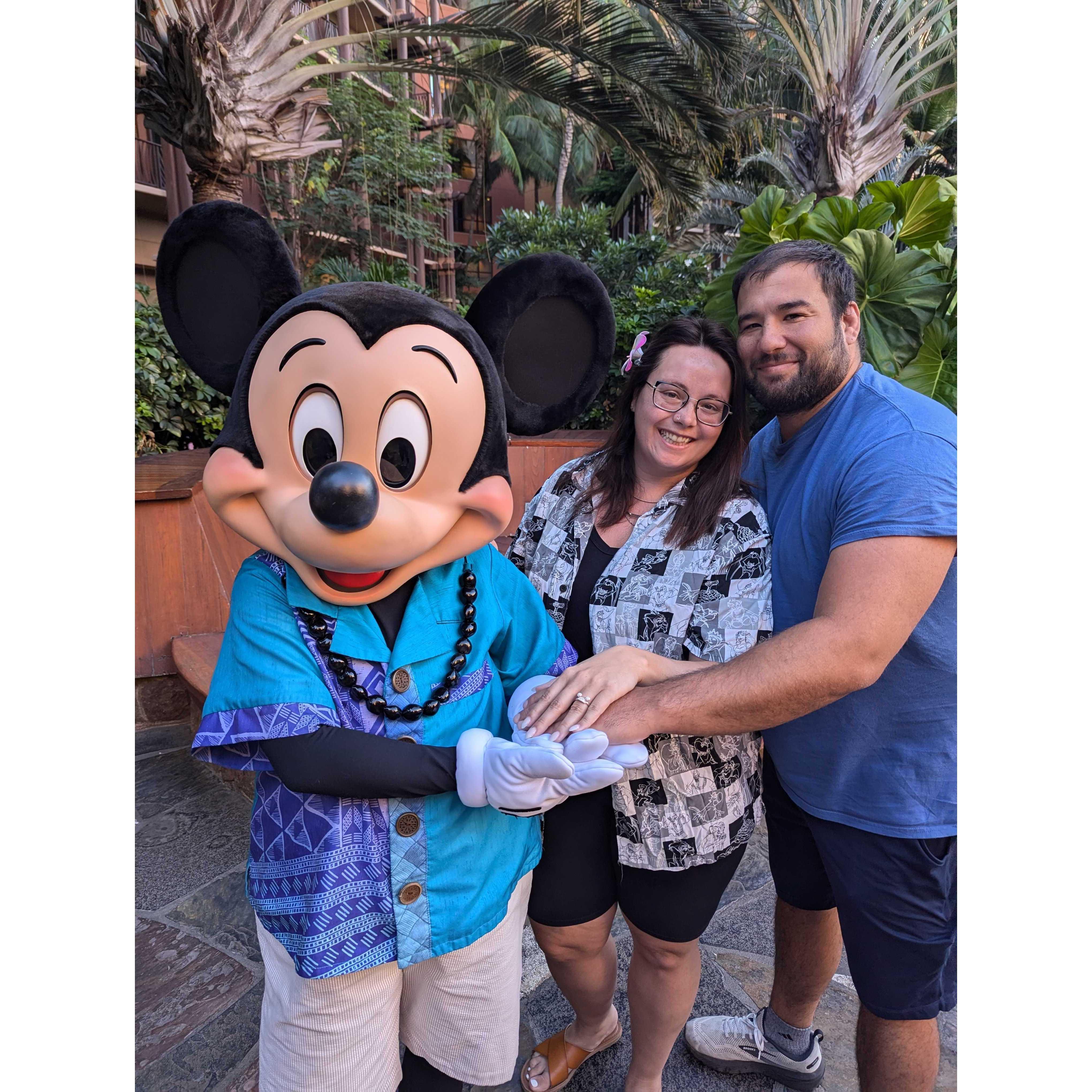 Got engaged at Aulani in Hawaii!