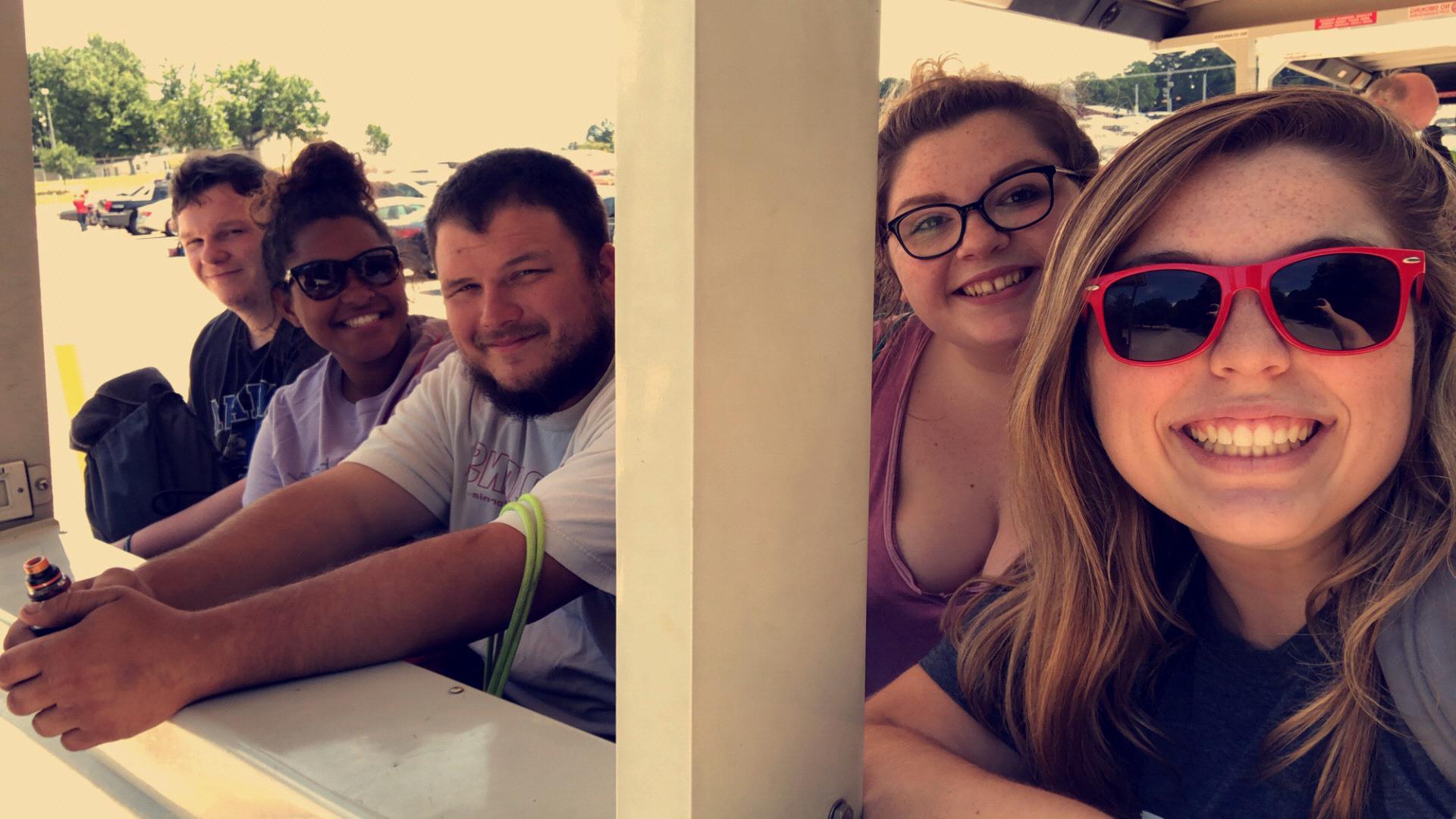 Holiday world trip💕 
Logan, Sophia, Garrick, Haley and I.