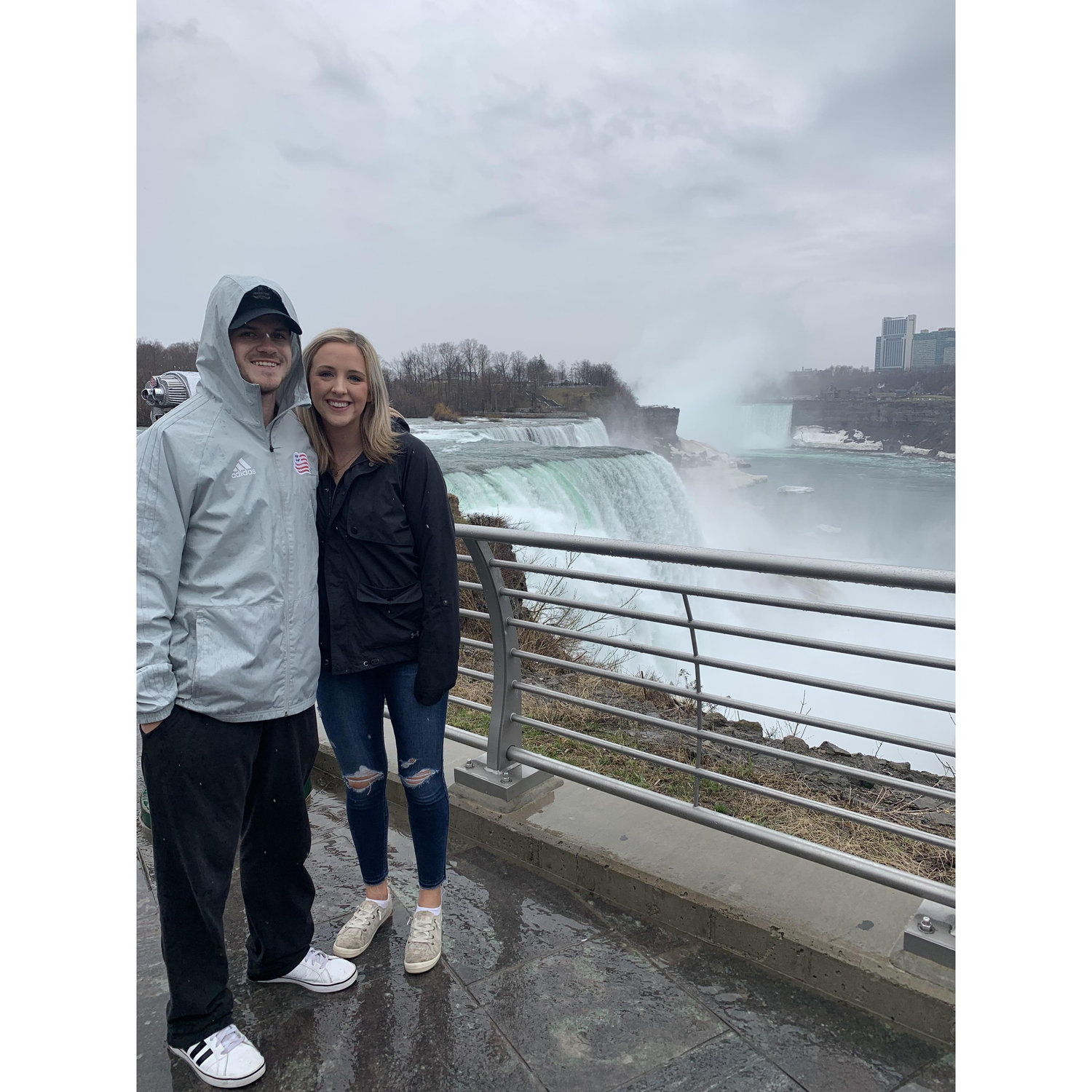 Visited Niagra Falls together on a road trip to Buffalo, NY.