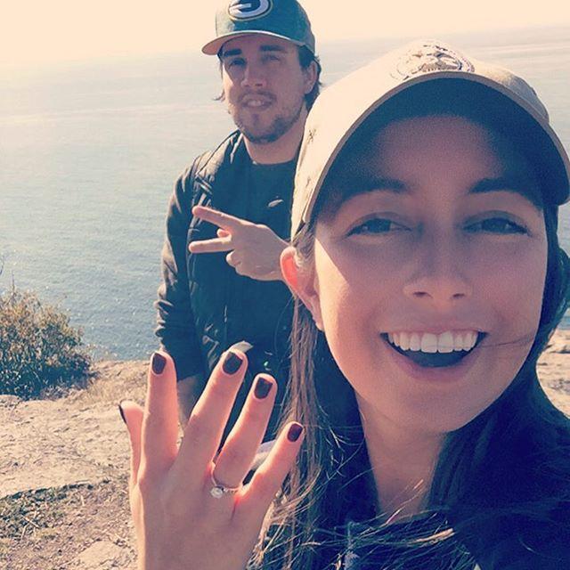 First picture sent to friends the weekend we got engaged! Oct-2016