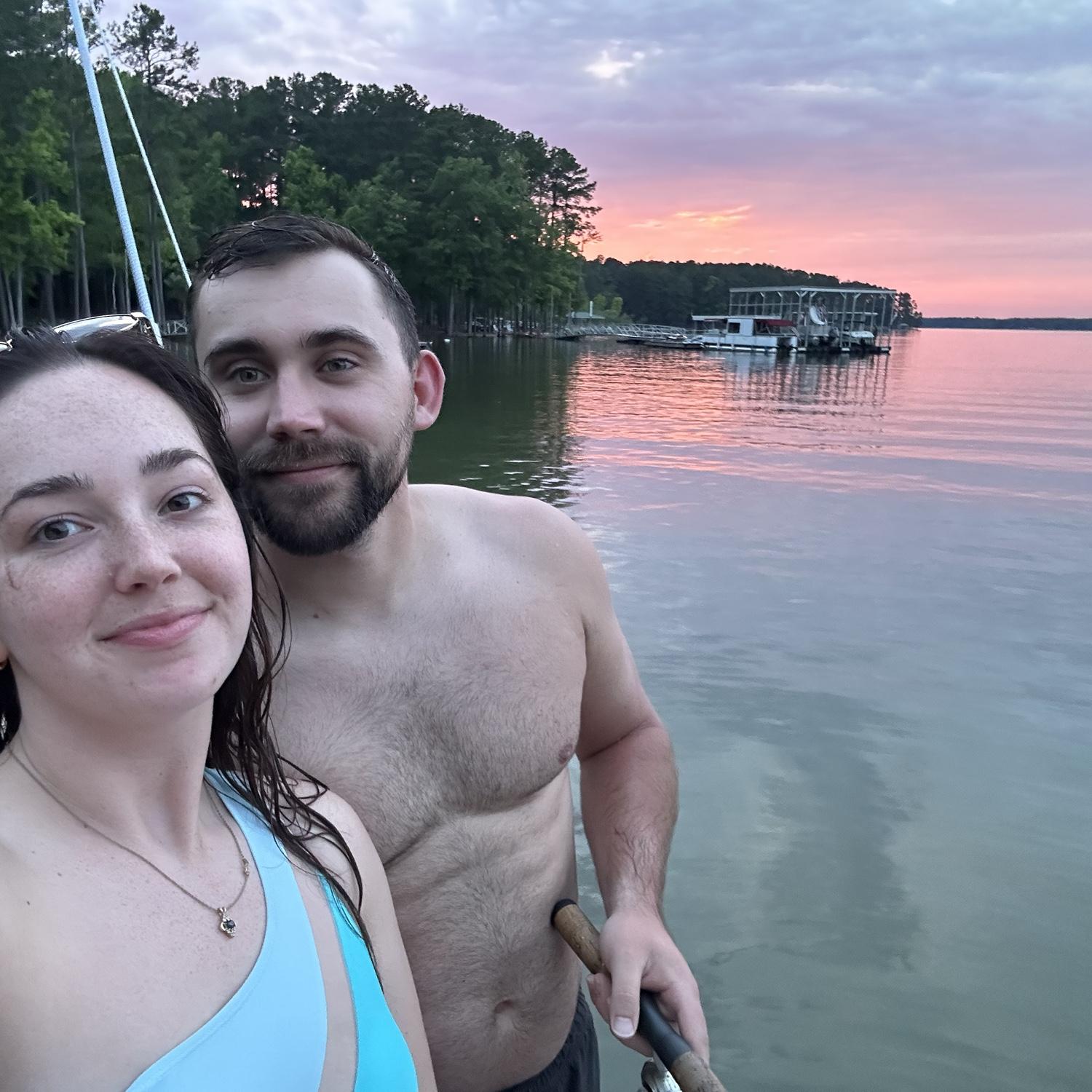 enjoying summer sunsets