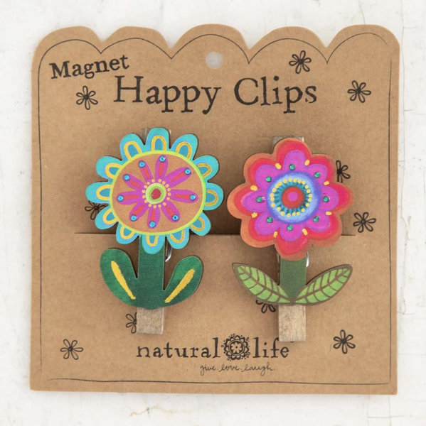 Magnet Happy Clips, Set of 2 - Flower