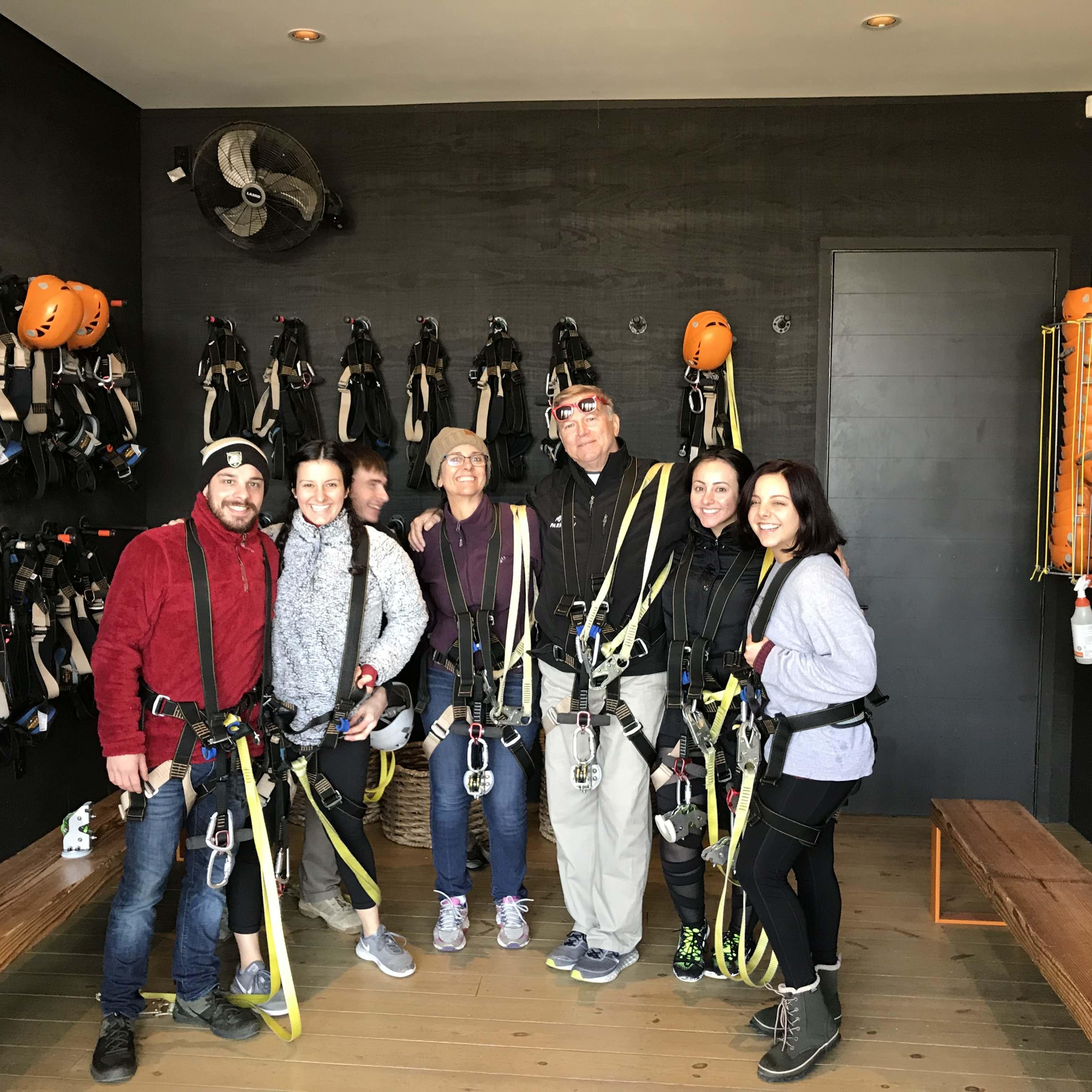 That same Christmas they also went with Kat's family to Zip-line in NC! One of many firsts together between Joe and Kat!