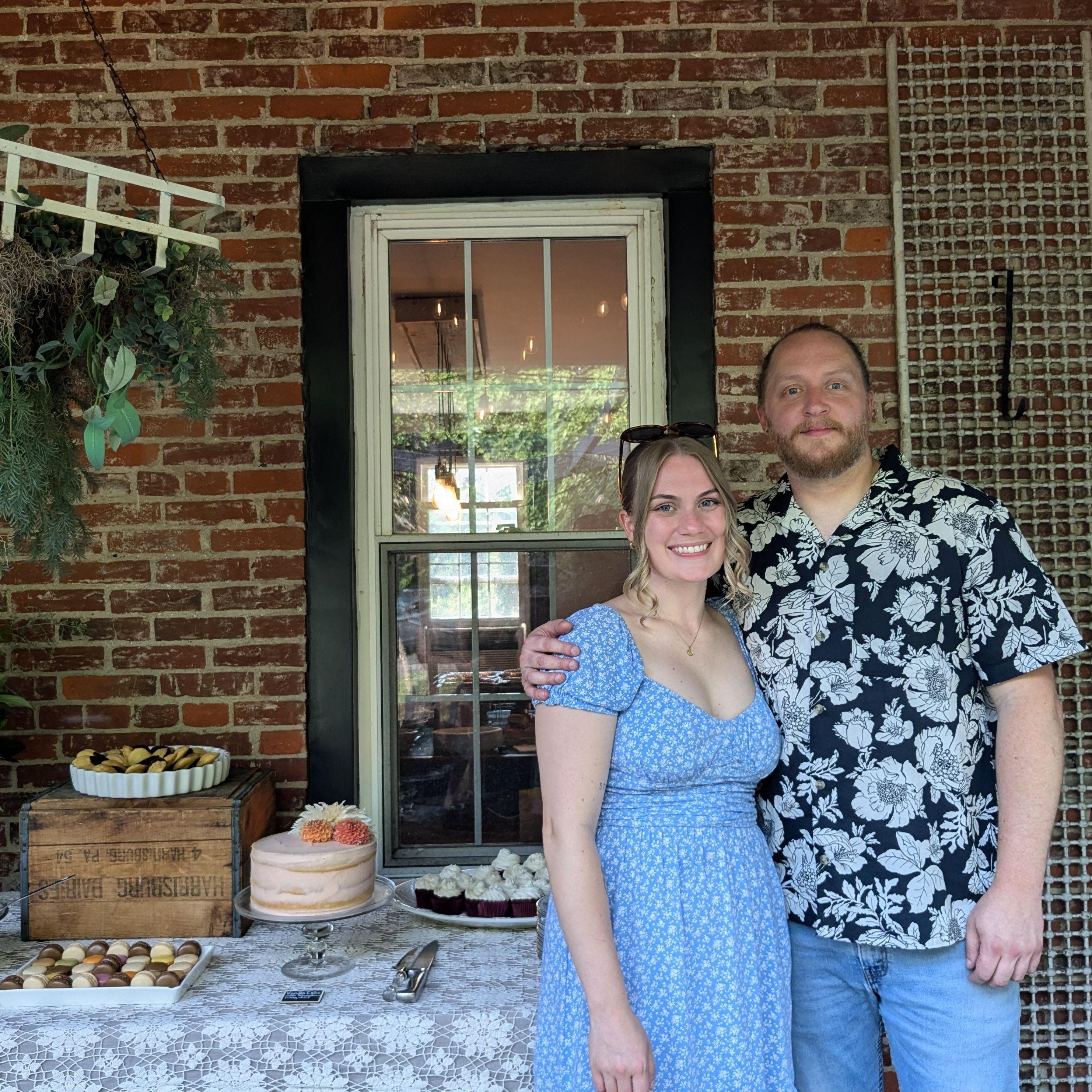 Our engagement party at the Schultz house!