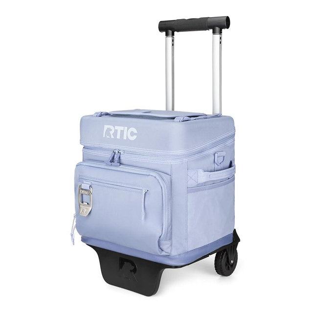 RTIC 40 Can Everyday Wheeled Cooler, Soft Sided Insulated Portable Rolling Collapsible Cooler Bag with Wheels and Handle for Outdoor, Beach, Camping, Sports, Travel, Leakproof