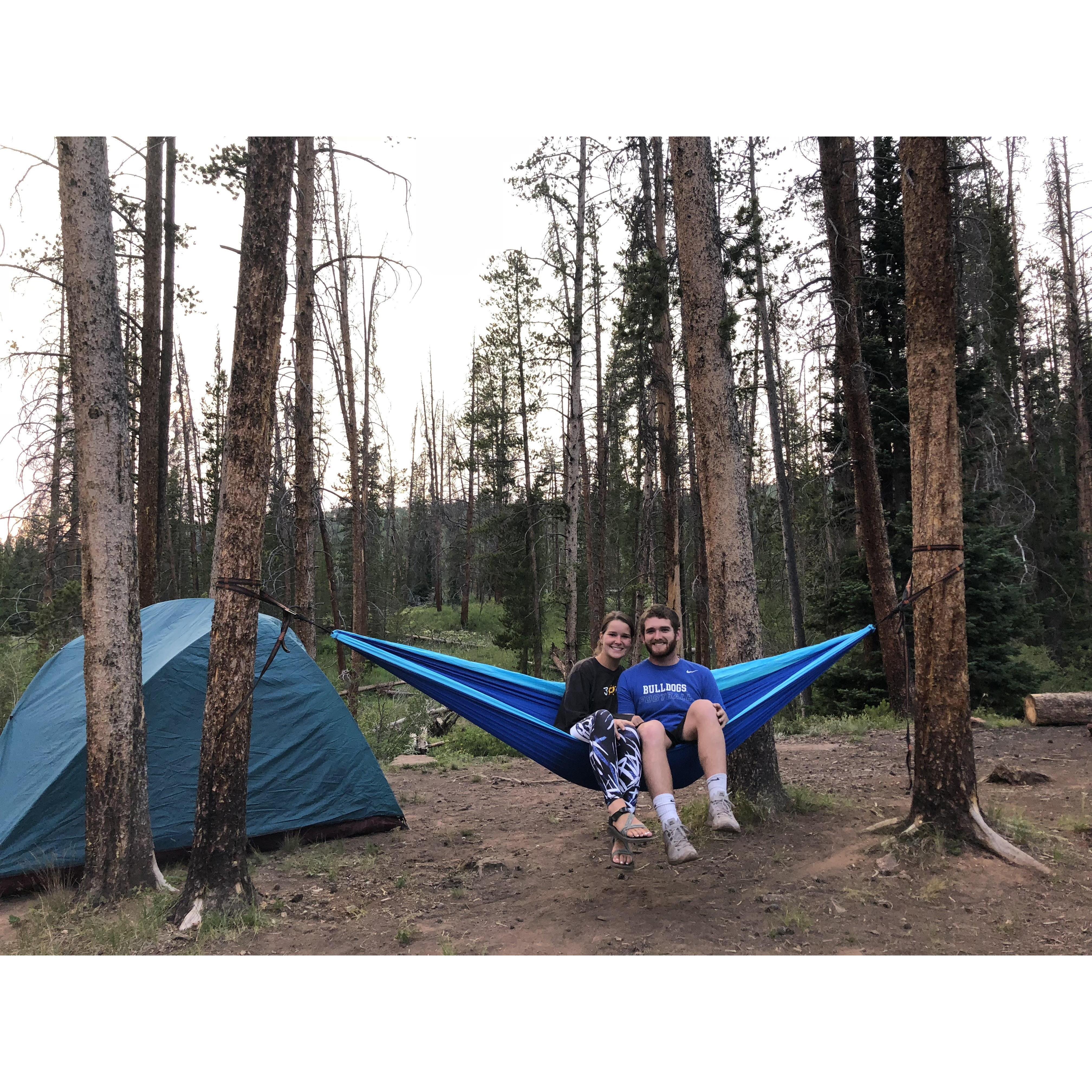Elyse spent a lot of time over the last 5.5 years to get Caleb to enjoy the outdoors as much as she does