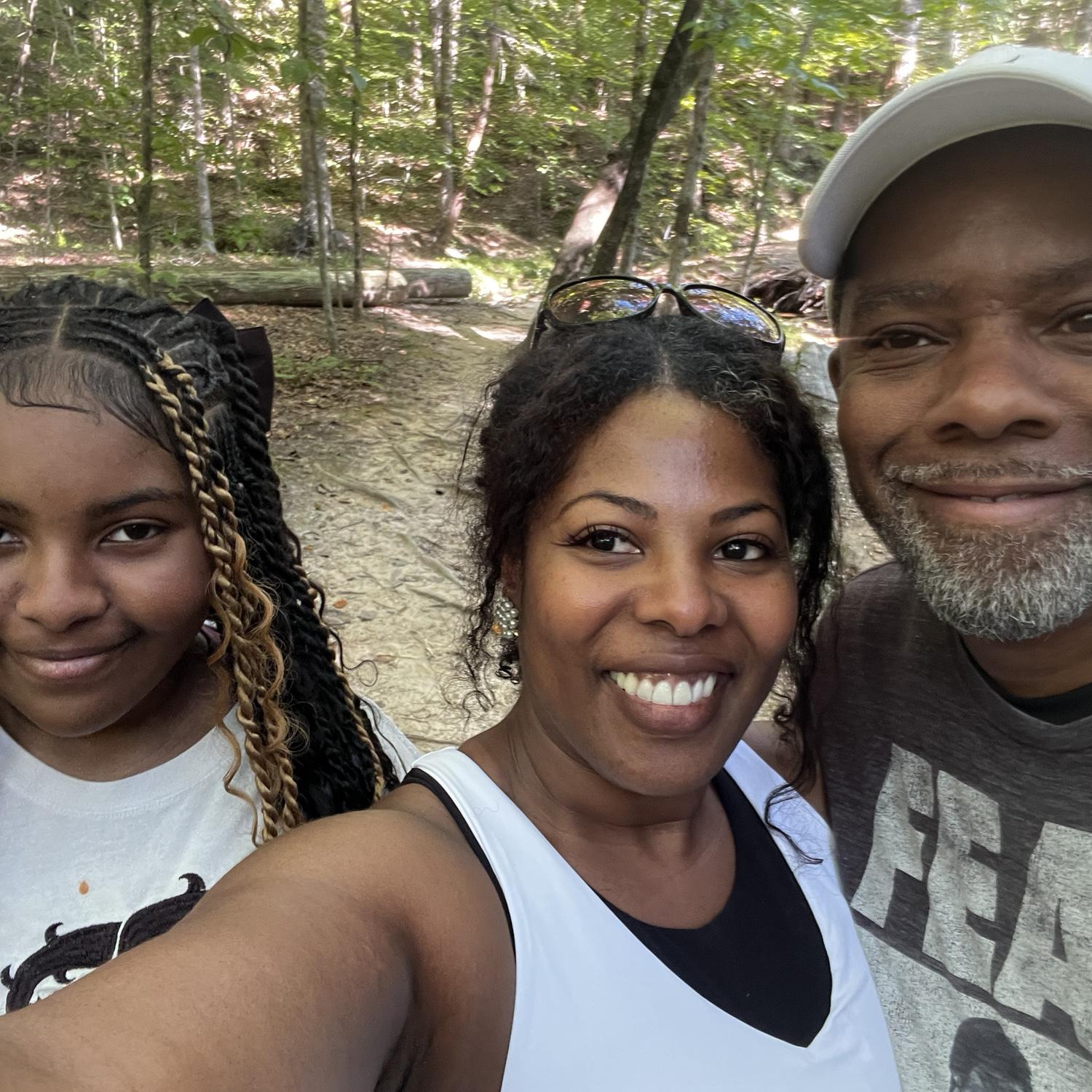 Family hike at Umstead State Park in  Raleigh, NC.