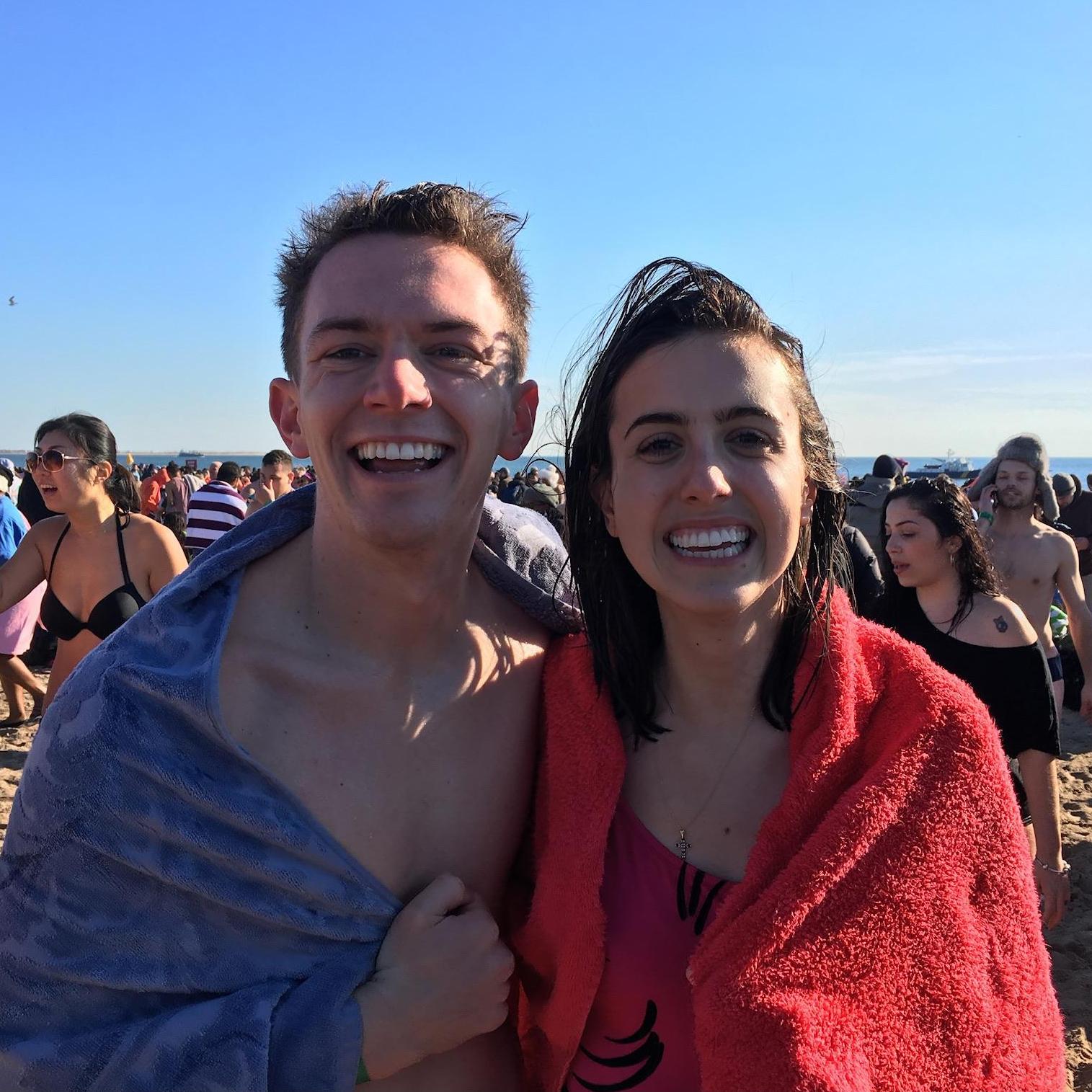 New Year's Eve polar bear plunge at Coney Island!