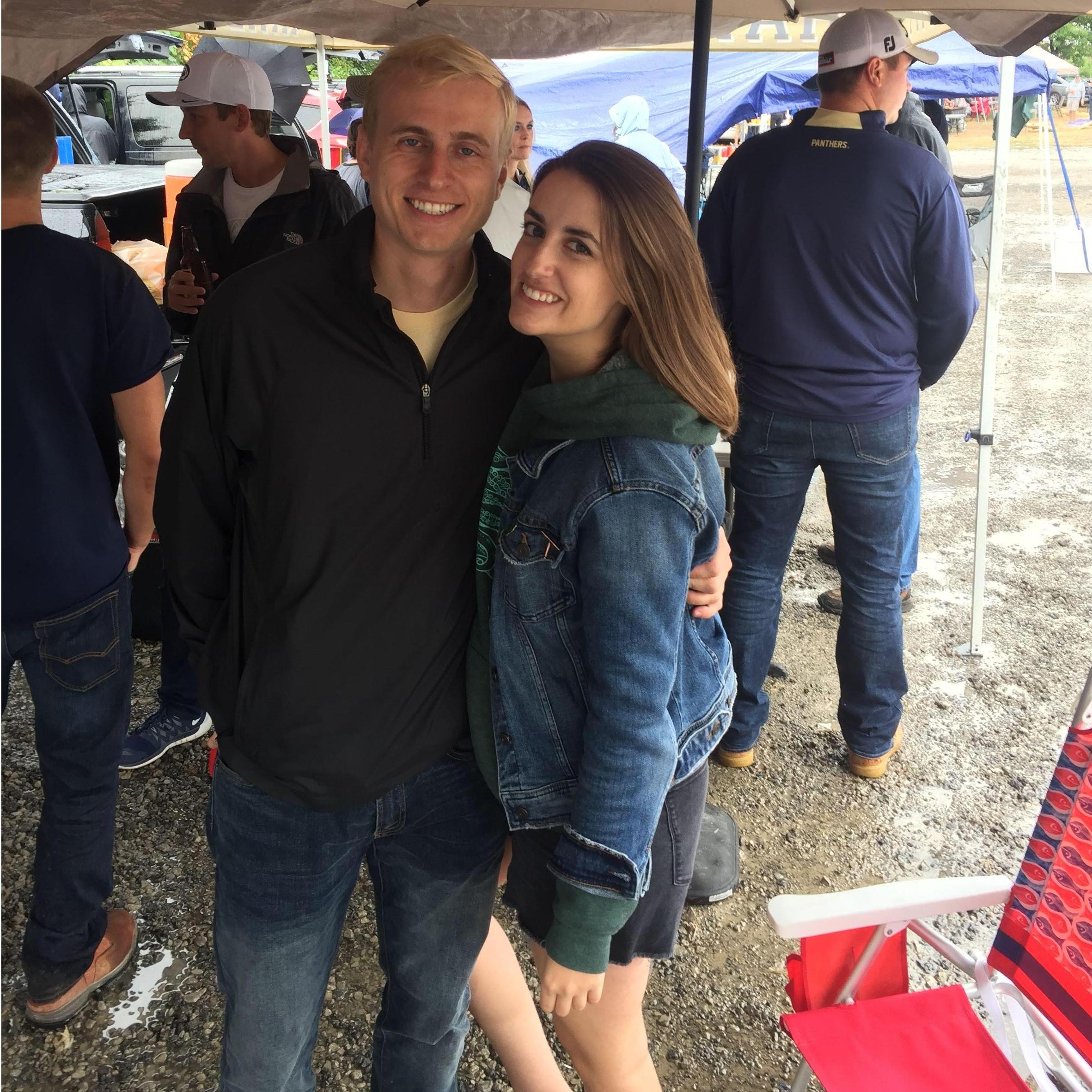 This is us at a tailgate. For reference for Jackie's NYU friends: https://en.wikipedia.org/wiki/Tailgate_party