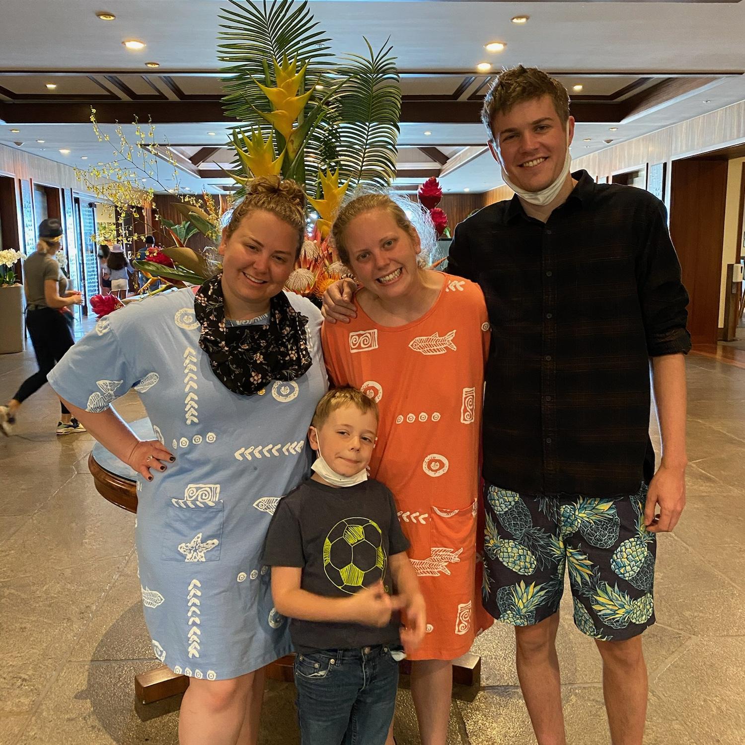 In Hawaii with Katie’s siblings Marilyn and Cash - March 2021