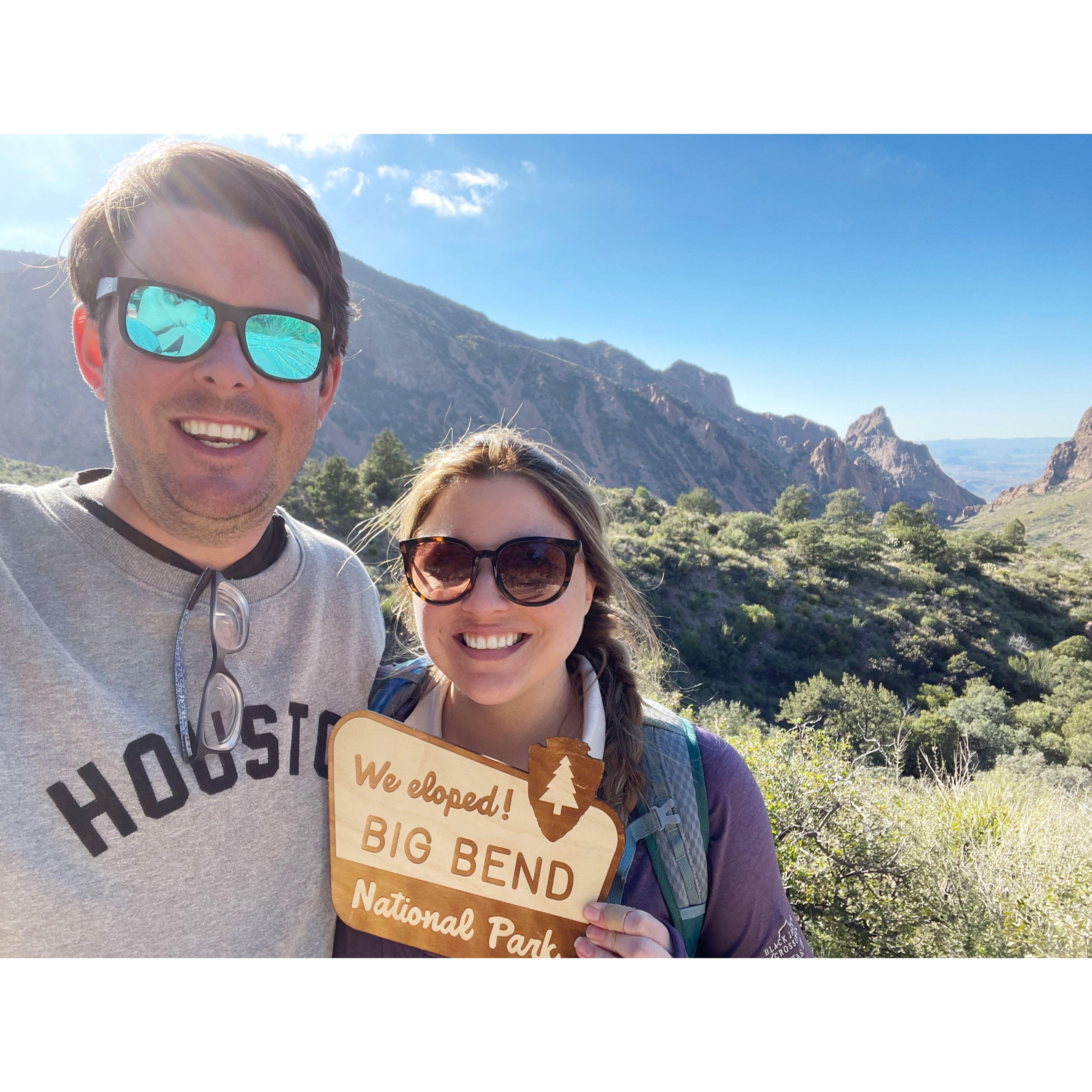 Last day in Big Bend with the famed ‘Window’ in the background.